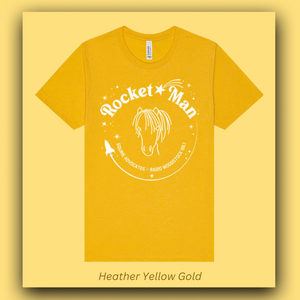 HEATHER YELLOW GOLD - Limited Edition “Rocket Man” T-Shirt