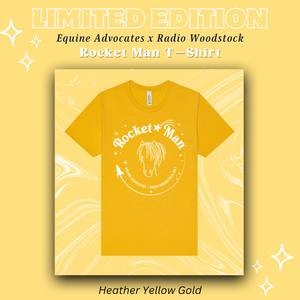 HEATHER YELLOW GOLD - Limited Edition “Rocket Man” T-Shirt