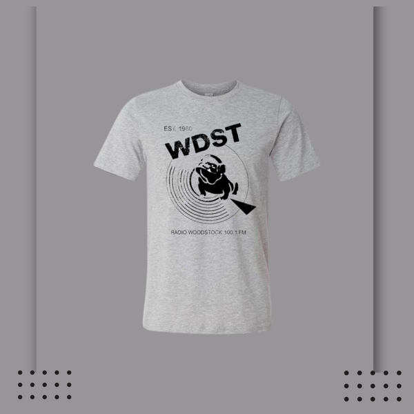 Bulldog T-Shirt (HEATHER Athletic Gray) – Radio Woodstock Shop